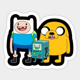 Finn Jake BMO Sticker